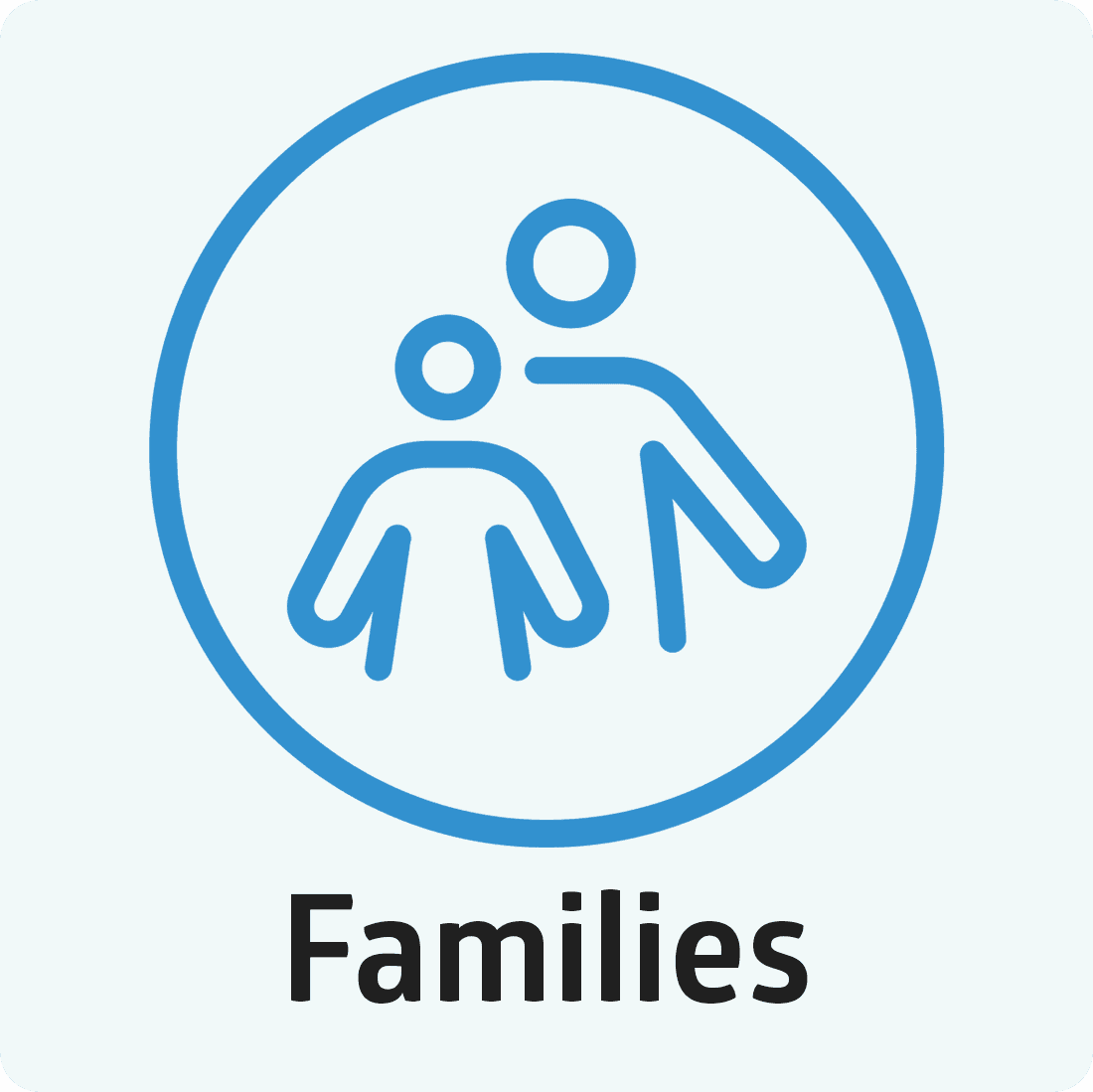 Positive Action 'Families' icon as stakeholder for learner readiness.